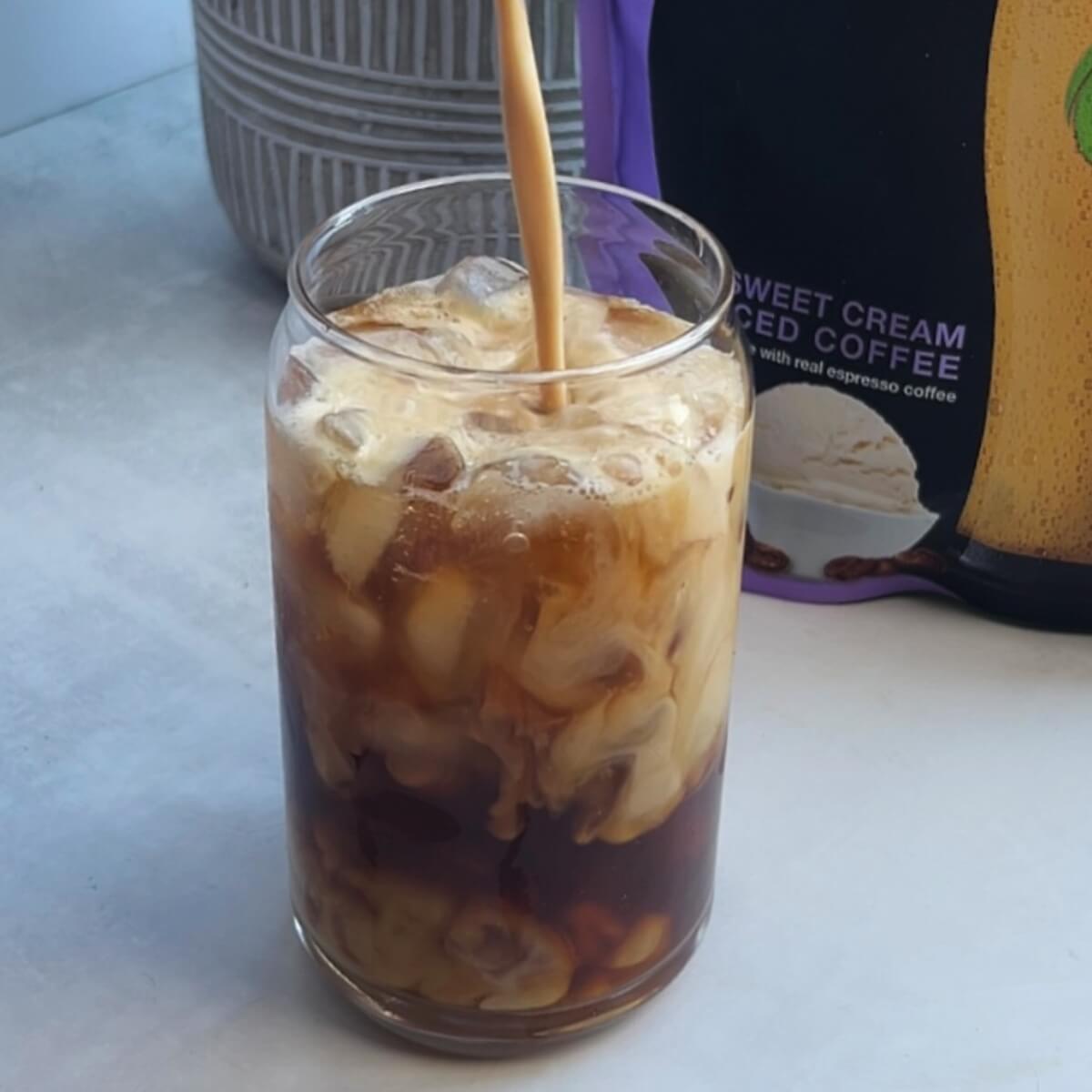 at home sweet cream cold brew with protein
