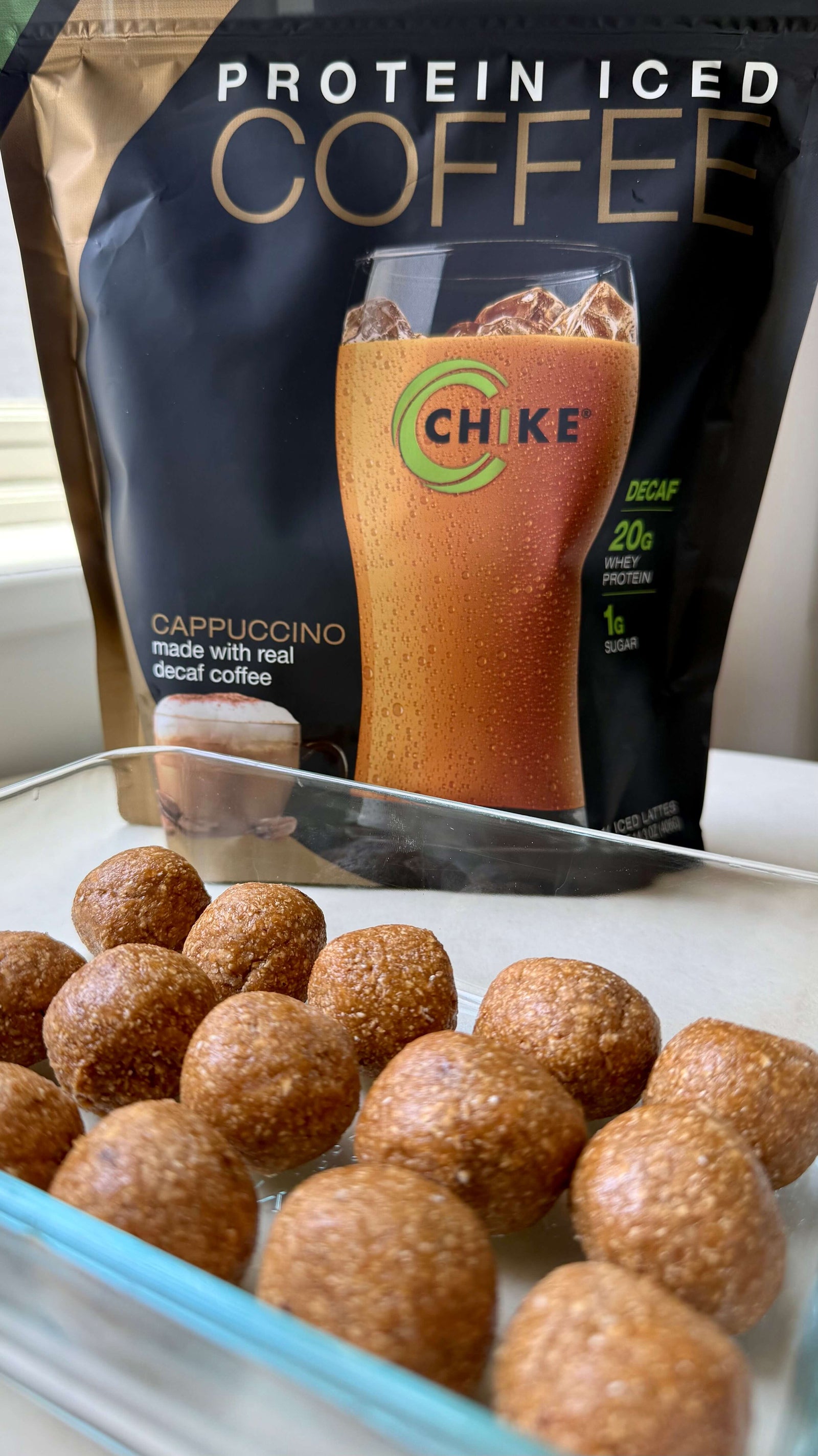 No-Bake Decaf Coffee Protein Balls