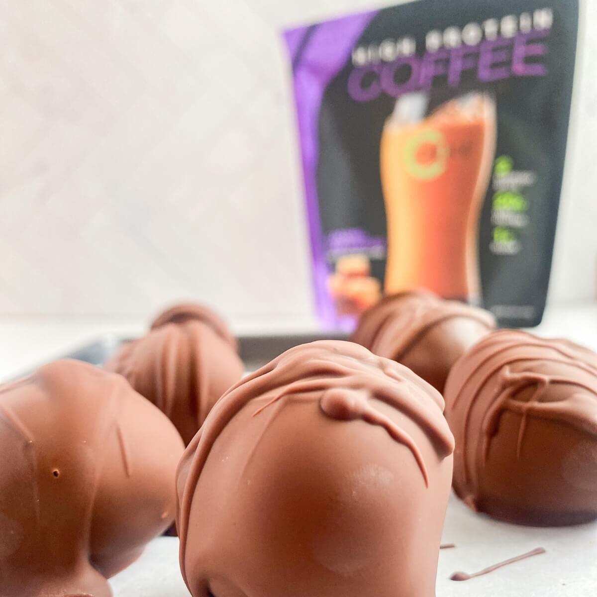 Protein Chocolate Caramel Balls