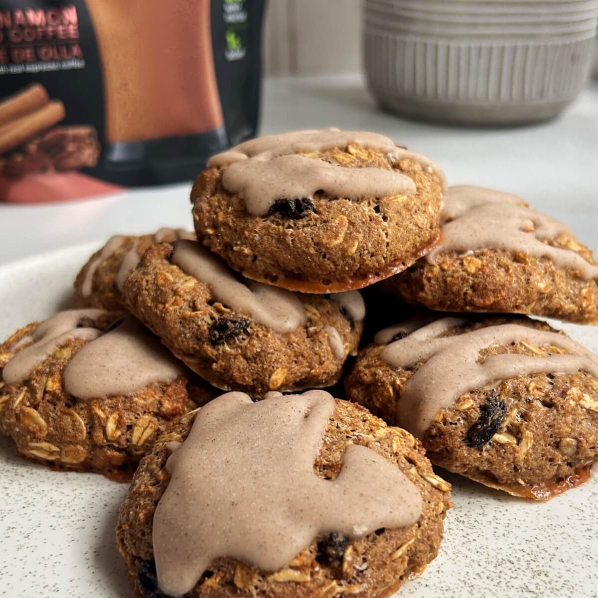 Protein Cinnamon Oatmeal Cookies