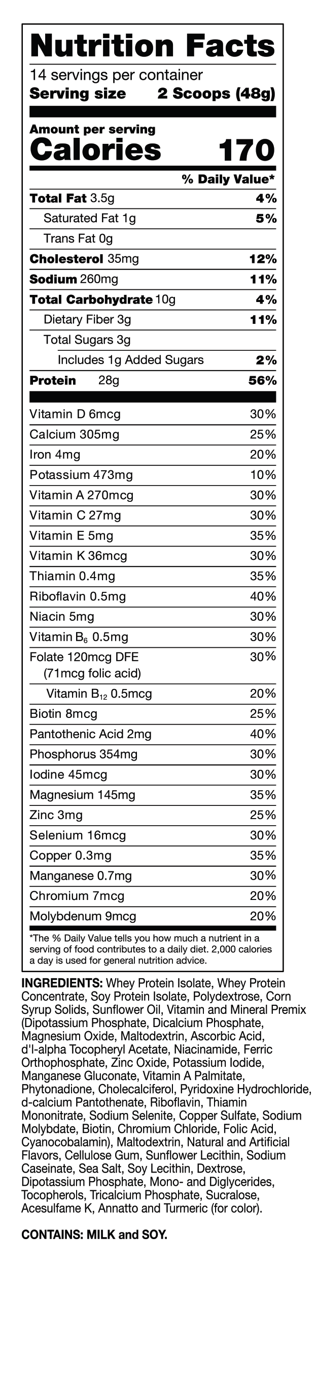 Vanilla Cake Batter Meal Replacement Shake