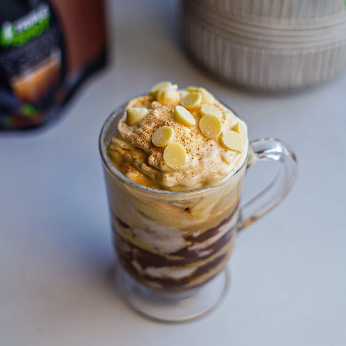 Protein Coffee White Chocolate Affogato