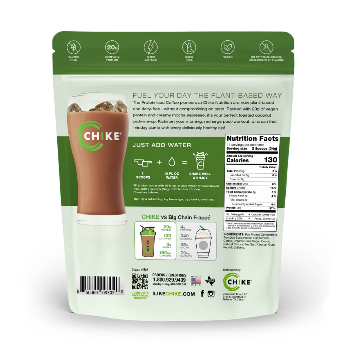 Plant Based Toasted Coconut Mocha Protein Iced Coffee